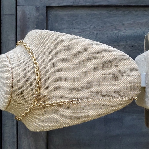 NY 18 INCH FLORAL ORANGE  STATEMENT CHUNKY NECKLACE W 3 INCH EXTENSION  GOLDTONE - Picture 6 of 7